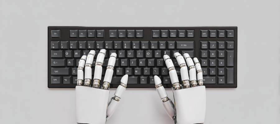 Robotic Hands on Keyboard